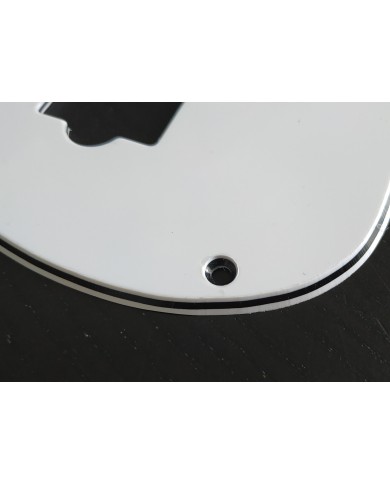 Schlagbrett Precision Bass Weiß 3-lagig. P-Bass USA - Potibohrungen 10mm