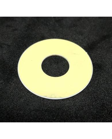 Selbstklebende weiße Les Paul Rhythm/Treble Platte für LP SG, schwarze Schrift