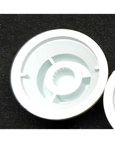 1 weißer UFO-Tone-Reglerknopf für Stratocaster, metrische Größe