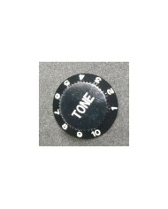 1 schwarzer UFO-Tone-Reglerknopf für Stratocaster, metrische Größe