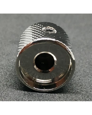 1 Dome-Reglerknopf Telecaster Metall Nickel Feinstruktur für 6-mm-Potis