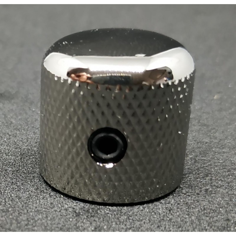 1 Nickel SmallGrip Telecaster Metal Dome Knob for 6mm SplitShaft Pots