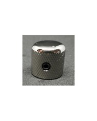 1 Dome-Reglerknopf Telecaster Metall Nickel Feinstruktur für 6-mm-Potis