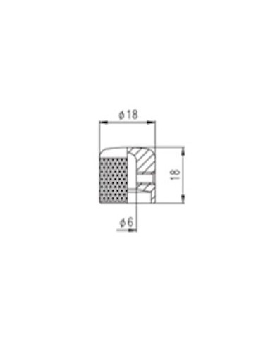 2 Telecaster Dome-Metallknöpfe, satiniertes Chrom, feine Rändelung, für 6-mm-Potis