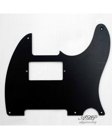 Pickguard für Telecaster mit Humbucker, Vintage-Stil, 1-lagig, 5 Löcher, glänzend Schwarz