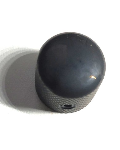 1 Dome-Reglerknopf Telecaster Schwarz, feine Rändelung, für 6-mm-Potis