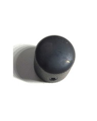 1 Dome-Reglerknopf Telecaster Schwarz, feine Rändelung, für 6-mm-Potis