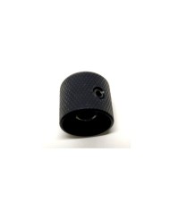 1 Dome-Reglerknopf Telecaster Schwarz, feine Rändelung, für 6-mm-Potis