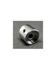 1 Telecaster Dome-Knopf, verchromt, feine Rändelung, für 6-mm-Potis