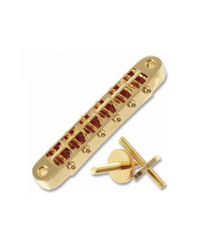 Sung-Il Steg im Gibson Tune-O-Matic Stil, Direkteinsatz M4, Gold