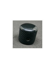 1 Dome-Knopf Telecaster Metall Schwarz Grobrändelung für 6-mm-Potis