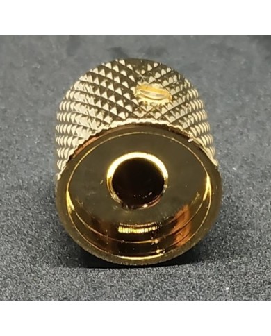 1 Telecaster Dome-Knopf Gold mit Grobrändelung für 6-mm-Potis