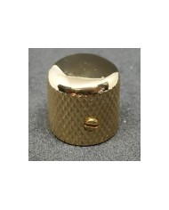 1 Telecaster Dome-Knopf Gold mit Grobrändelung für 6-mm-Potis