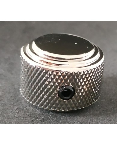 1 Duesenberg Art-Déco-Knöpfe, Nickel, 22 mm Ø x 16.5 mm