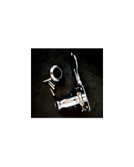 1 Bassmechanik mit Getriebe, linke Seite, reversibel, verchromt, Achse 14mm