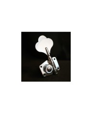 4 verchromte Bass-Mechaniken mit Getriebe, 2+2, umkehrbar, Achse 14mm