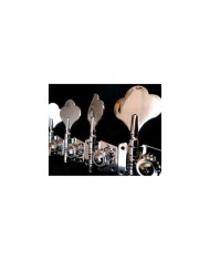 4 verchromte Bass-Mechaniken mit Getriebe, 4L umkehrbar, Achse 14mm
