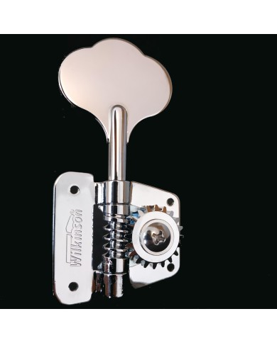 1 Wilkinson Bassmechanik im Fender-Stil mit Chrom-Getriebe, links, umkehrbar