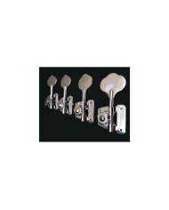 4 Wilkinson Bassmechaniken im Fender-Stil mit verchromter Übersetzung, rechte Seite, reversibel