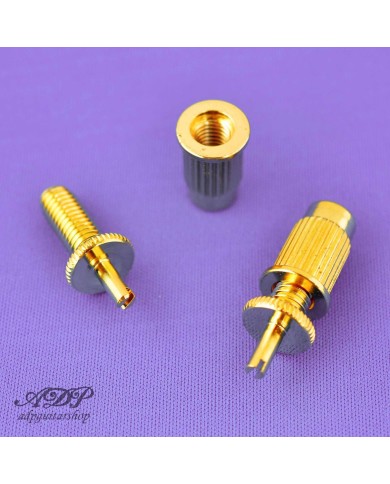 Konversionsbuchsen M4 auf M8 für TUNE-O-MATIC Steg, gold (2 Stk.)