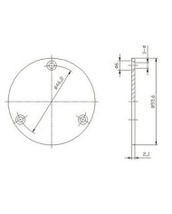 Plaque de toggle switch solide Noire