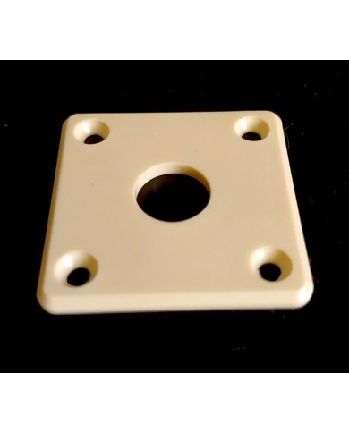 Cremefarbene Klinkenbuchsenplatte für Gitarren im Gibson-, Epiphone-Stil