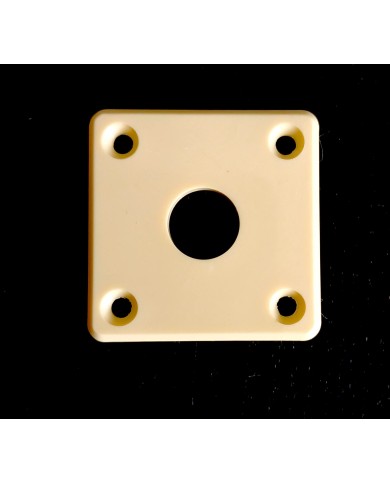 Cremefarbene Klinkenbuchsenplatte für Gitarren im Gibson-, Epiphone-Stil
