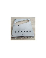 Chrome bridge-tailpiece for Telecaster, 6 zinc saddles