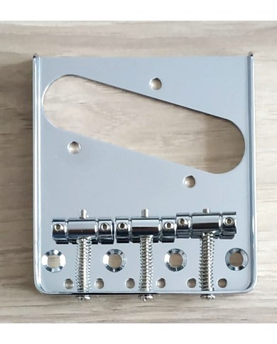 Telecaster-Saitenhalter, Chrom, 3 In-Tunes-Saitenreiter