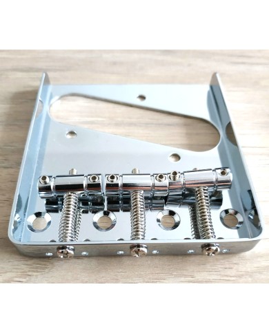 Telecaster-Saitenhalter, Chrom, 3 In-Tunes-Saitenreiter
