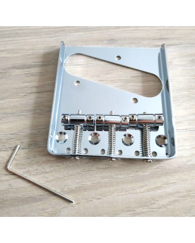 Telecaster-Saitenhalter, Chrom, 3 In-Tunes-Saitenreiter