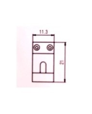 1 saddle for Stratocaster / Tele bridge, 11.3 mm wide