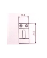 1 Vintage 10.8 mm Fender style saddle