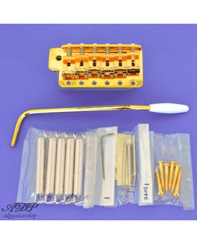 Gotoh GE101TS Vintage Stratocaster Tremolo-Saitenhalter mit Stahlblock Gold