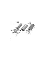 Chevalet Cordier Wraparound style Badass Bridge-Tailpiece Large 6,4mm 8M Chrome
