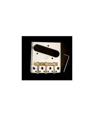 Wilkinson Telecaster bridge chrome, 3 compensated brass saddles