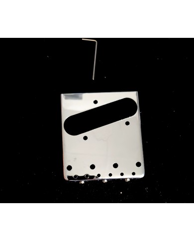 Telecaster Wilkinson Saitenhalter, Chrom, 3 kompensierte Messingreiter