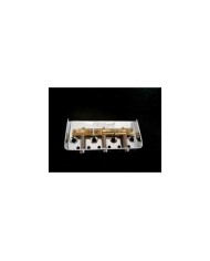 Wilkinson chrome short tailpiece for Telecaster, 3 compensated brass saddles
