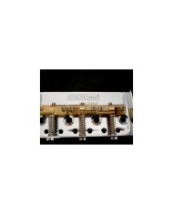 Wilkinson Chrome Short tailpiece for telecaster, 3 staggered style brass saddles