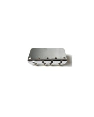 Wilkinson Bass-Saitenhalter, verchromt, 4 Barrel-Saitenreiter aus Messing