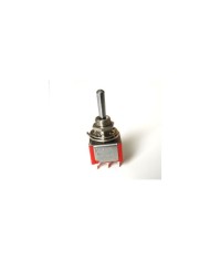 Mini Toggle Switch 3 position On-On-On, Chrome