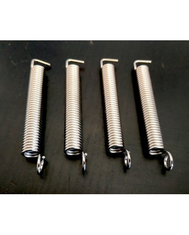 4 Edelstahlfedern für Tremolo im Stratocaster-Stil