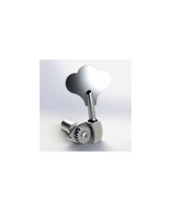 1 verchromte Bassmechanik rechte Seite Hipshot Licensed Ultralight 1/2" Kleeblattflügel
