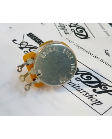 CTS 500 kOhm Audio-Potentiometer für Linkshänder, 6 mm Split Shaft, Lefty Pot US EP-086-L0