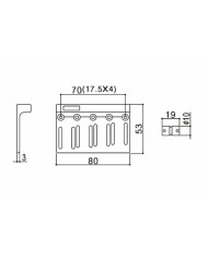 Cordier de Basse Black Chrome Vintage Gotoh 4 cordes en Laiton 201B-4