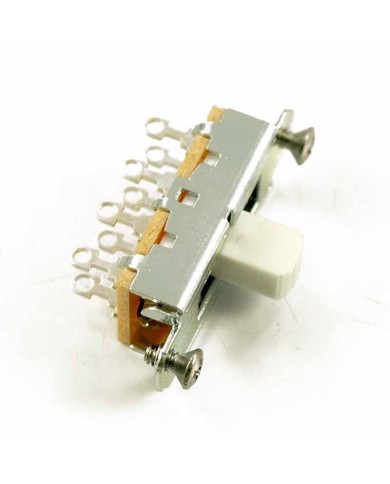 Switchcraft On-Off-On-Schalter mit 3 Positionen für Fender Mustang Duosonic, weißer Knopf