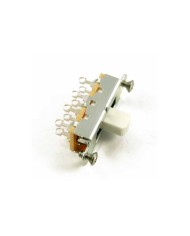 Switchcraft On-Off-On-Schalter mit 3 Positionen für Fender Mustang Duosonic, weißer Knopf