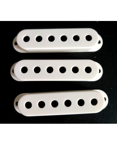 3 WD Pickupkappen Parchment (Old White) für Stratocaster, 52,5 mm