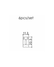 6 Nickel Aged Vintage Relic Tremolo/Bridge Stratocaster Saddles 11,3mm