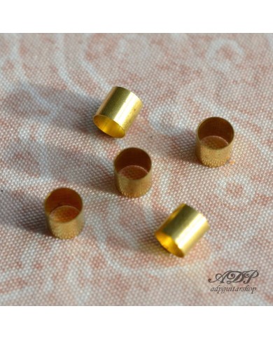 5 Adapterhülsen aus Messing, Knopfgröße 6 auf 6,35 oder geschlitzte Achse auf Vollachse